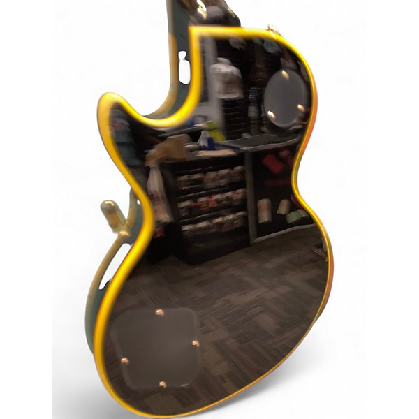 Used Epiphone Joe Bonamassa Les Paul Custom Black and Gold Solid Body Electric Guitar