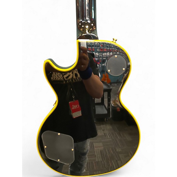 Used Epiphone Joe Bonamassa Les Paul Custom Black and Gold Solid Body Electric Guitar