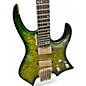 Used Boya&ziqi LIZARD-6 Headless Electric Guitar Trans Green Solid Body Electric Guitar