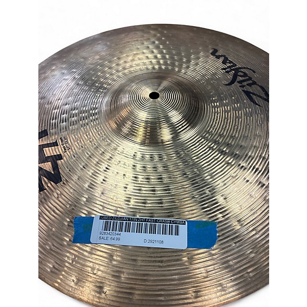 Used Zildjian 17in ZHT Fast Crash Cymbal