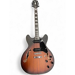 Used Grote SEMI HOLLOW 2 Tone Sunburst Hollow Body Electric Guitar