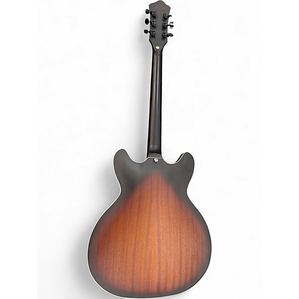 Used Grote SEMI HOLLOW 2 Tone Sunburst Hollow Body Electric Guitar