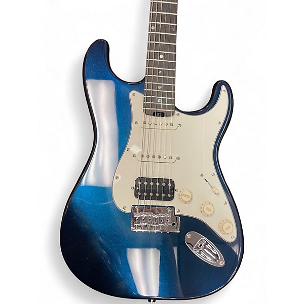 Used Firefly Pure Series NST Super Strat Metallic Midnight Purple Solid Body Electric Guitar