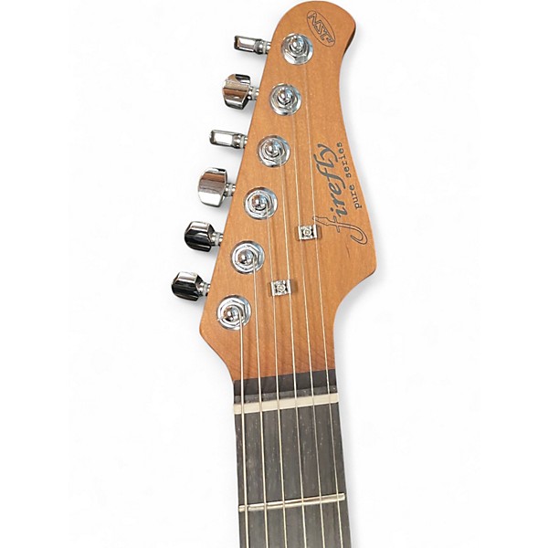 Used Firefly Pure Series NST Super Strat Metallic Midnight Purple Solid Body Electric Guitar