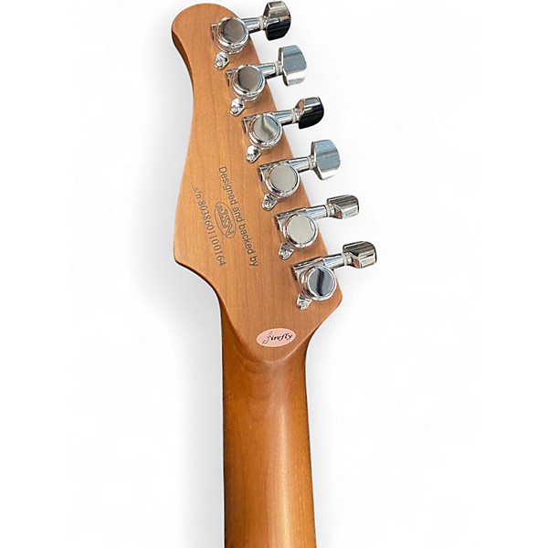 Used Firefly Pure Series NST Super Strat Metallic Midnight Purple Solid Body Electric Guitar