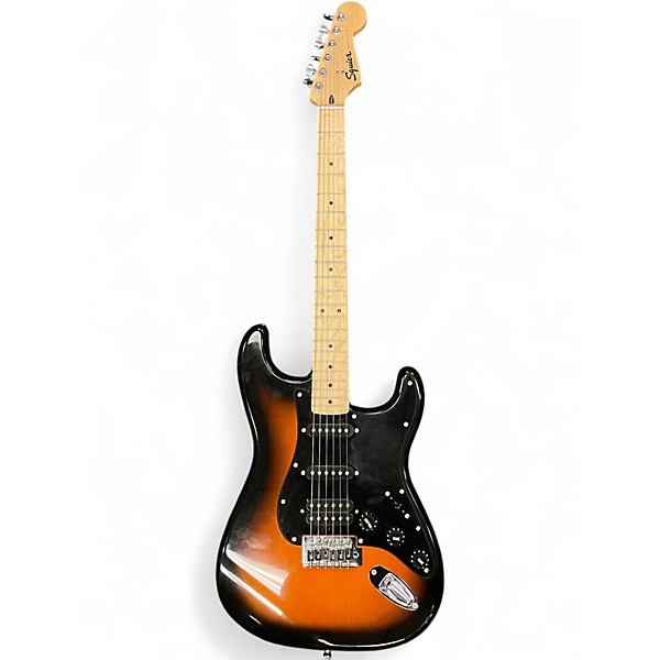 Used Squier Bullet Stratocaster 2 Tone Sunburst Solid Body Electric Guitar