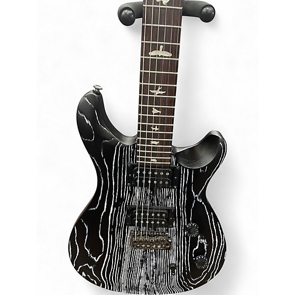 Used PRS SE Swamp Ash CE 24 Sandblasted White Solid Body Electric Guitar