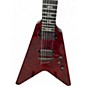 Used Schecter Guitar Research V1 Apocalypse Red Reign Solid Body Electric Guitar