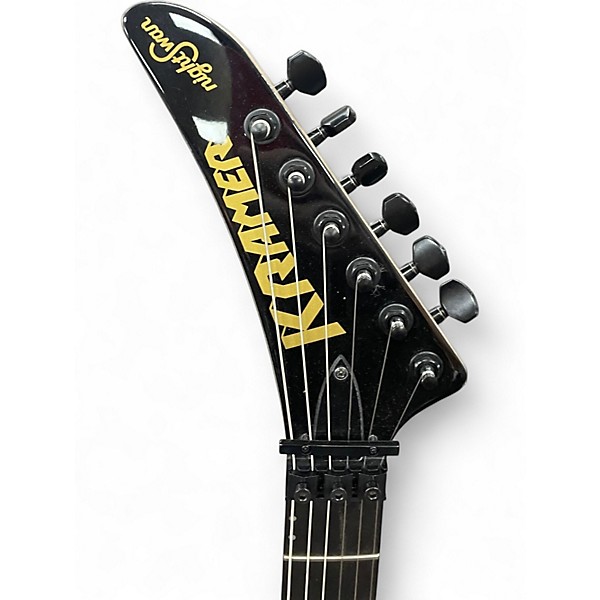Used Kramer Nightswan Jet Black Sparkle Solid Body Electric Guitar