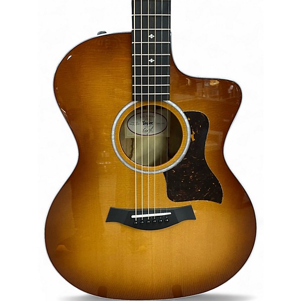 Used Taylor 214CE Deluxe Special Edition African Ziricote Acoustic Guitar