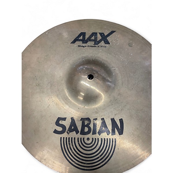 Used SABIAN 16in AAX Stage Crash Cymbal