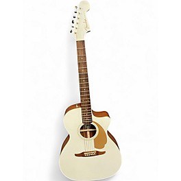 Used Fender Newporter Player Classic White Acoustic Electric Guitar