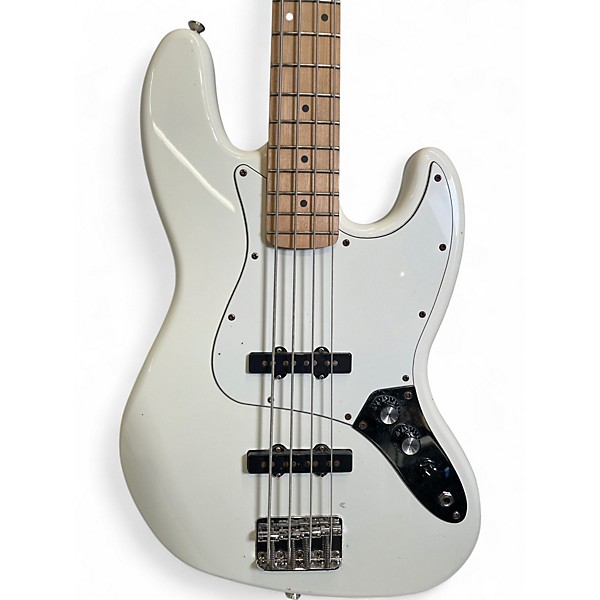 Used Squier Affinity Jazz Bass Alpine White Electric Bass Guitar