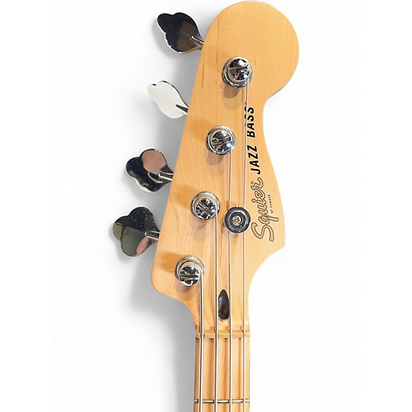 Used Squier Affinity Jazz Bass Alpine White Electric Bass Guitar