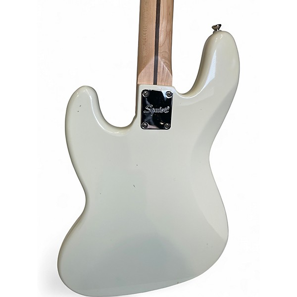Used Squier Affinity Jazz Bass Alpine White Electric Bass Guitar