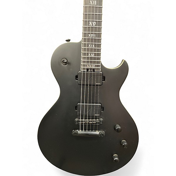 Used Schecter Guitar Research SOLO-II SLS ELITE EVIL TWIN Satin Black Solid Body Electric Guitar
