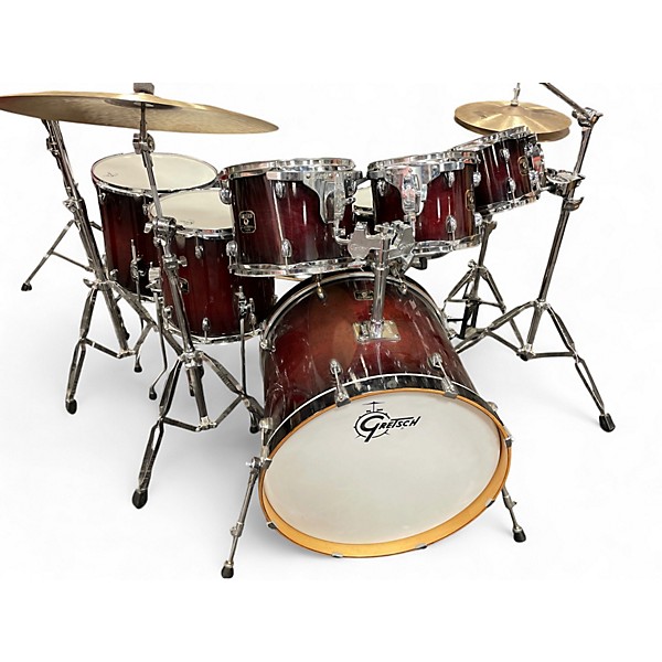 Used Gretsch Drums 7 Piece Catalina Maple Cherry Burst Drum Kit