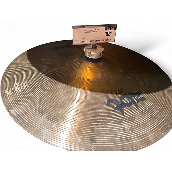Used Zildjian 14in ZBT Hi Hat Pair Cymbal