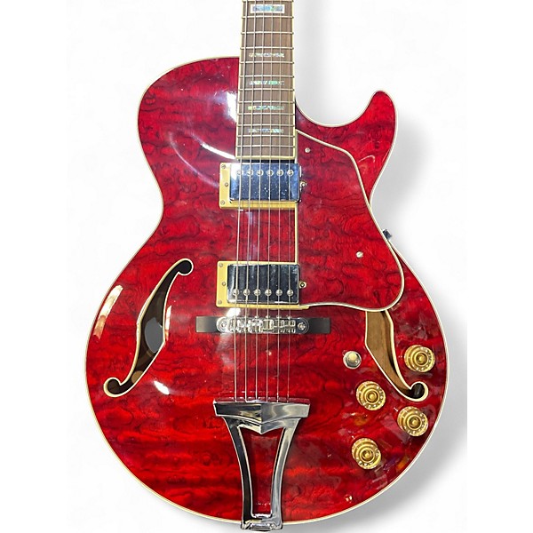 Used Ibanez AG85TRD Red Hollow Body Electric Guitar