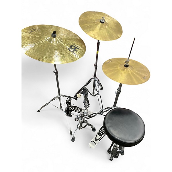 Used Pearl 5 Piece ROADSHOW AQUA BLUE GLITTER Drum Kit