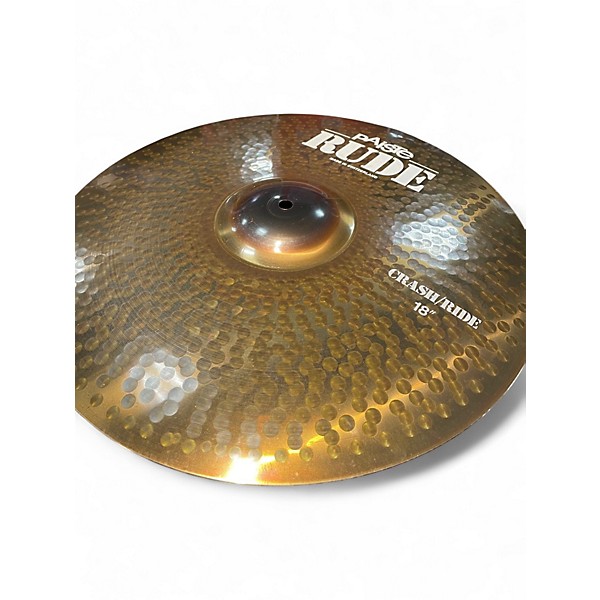 Used Paiste 18in Rude Classic Crash Ride Cymbal