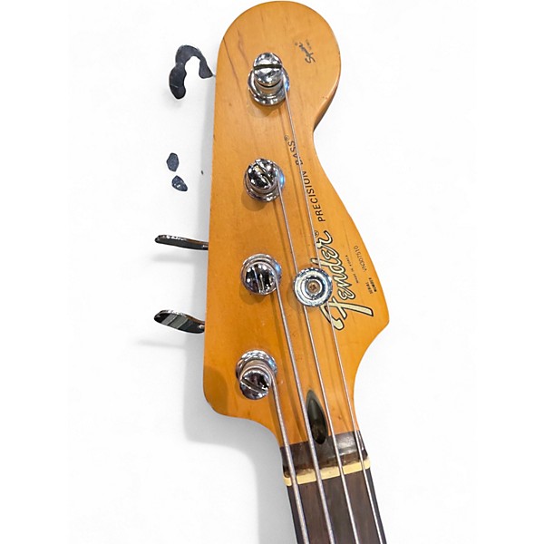 Used Fender Squier Series P Bass Dakota Red Electric Bass Guitar