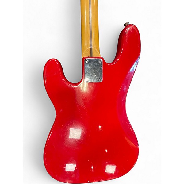 Used Fender Squier Series P Bass Dakota Red Electric Bass Guitar