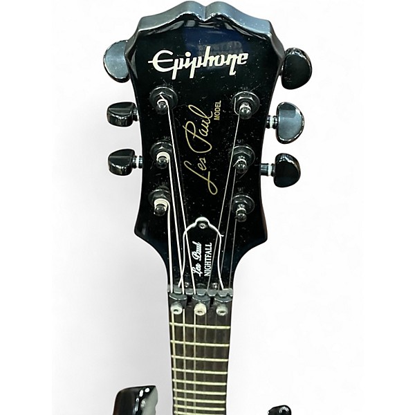 Used Epiphone Les Paul Nightfall Black Solid Body Electric Guitar