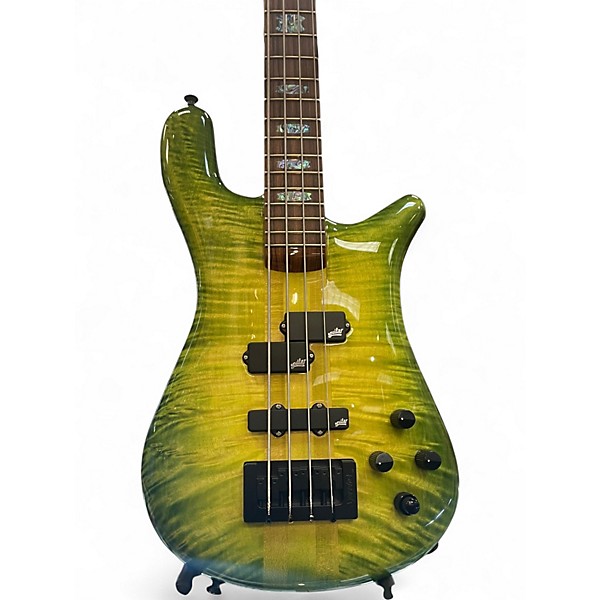 Used Spector NS2 USA Alien Glow Electric Bass Guitar