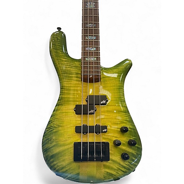 Used Spector NS2 USA Alien Glow Electric Bass Guitar