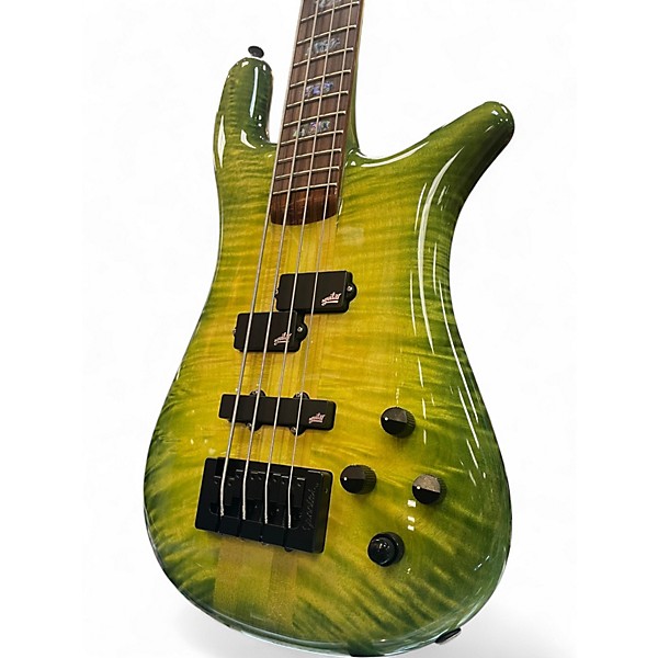 Used Spector NS2 USA Alien Glow Electric Bass Guitar