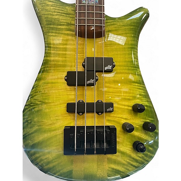 Used Spector NS2 USA Alien Glow Electric Bass Guitar