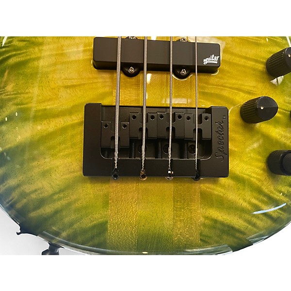 Used Spector NS2 USA Alien Glow Electric Bass Guitar