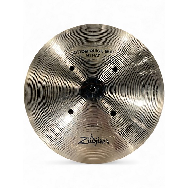 Used Zildjian 14in Quick Beat Hi Hat Pair Cymbal