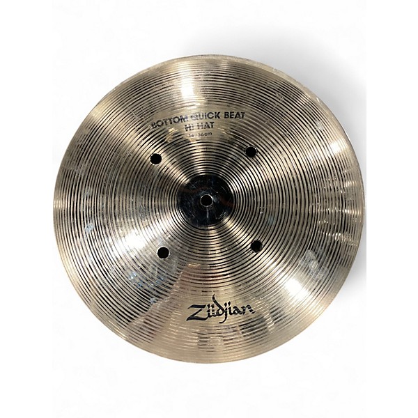 Used Zildjian 14in Quick Beat Hi Hat Pair Cymbal
