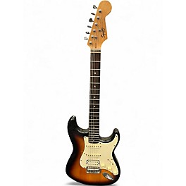 Used Squier Bullet Stratocaster HSS 2 Tone Sunburst Solid Body Electric Guitar
