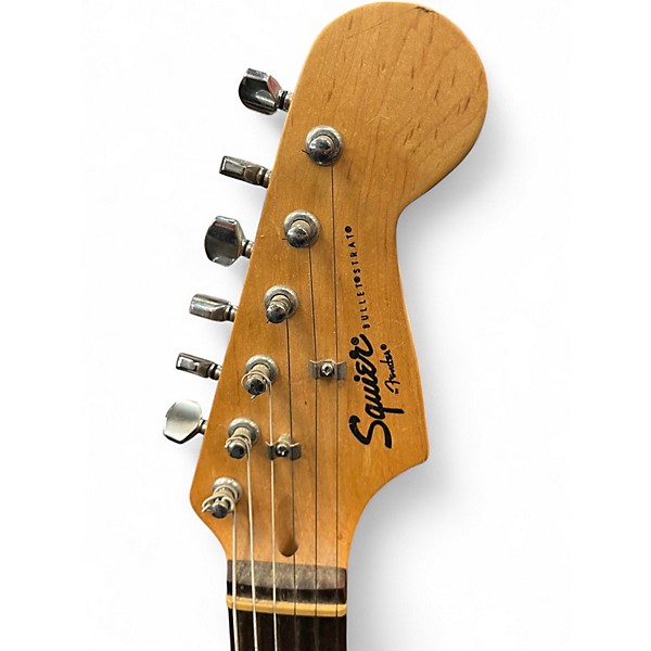 Used Squier Bullet Stratocaster HSS 2 Tone Sunburst Solid Body Electric Guitar