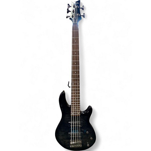 Used Schecter Guitar Research Diamond Series Black Electric Bass Guitar