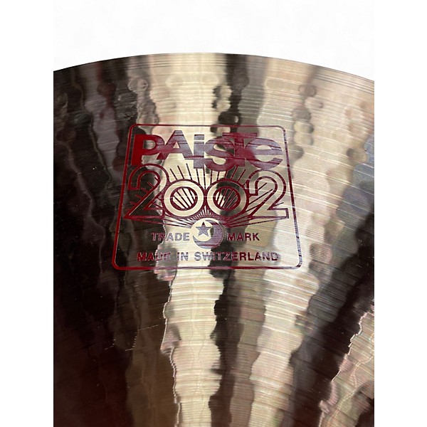 Used Paiste 22in 2002 Ride Cymbal