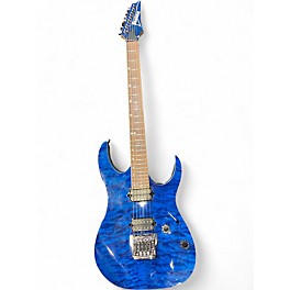 Used Ibanez RG921QMF Premium Blue Solid Body Electric Guitar