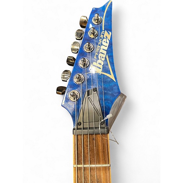 Used Ibanez RG921QMF Premium Blue Solid Body Electric Guitar