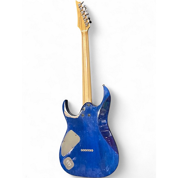 Used Ibanez RG921QMF Premium Blue Solid Body Electric Guitar