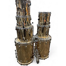 Used Pearl 7 Piece Resurrection Drums Gold Drum Kit