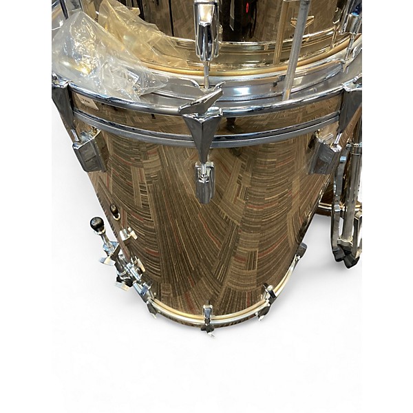 Used Pearl 7 Piece Resurrection Drums Gold Drum Kit