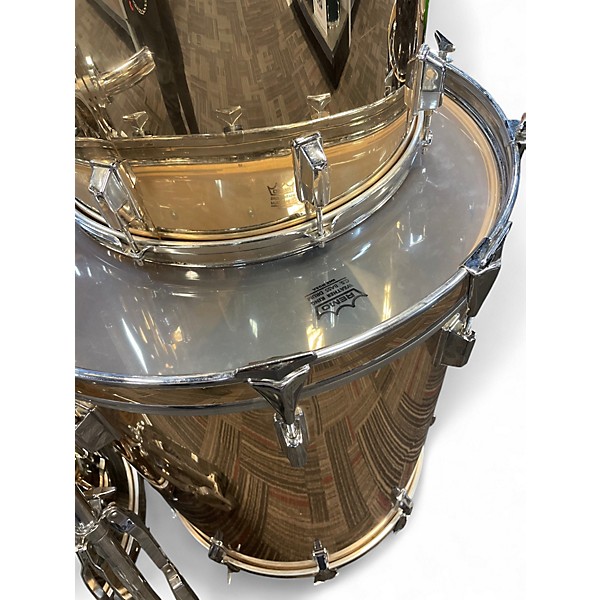 Used Pearl 7 Piece Resurrection Drums Gold Drum Kit