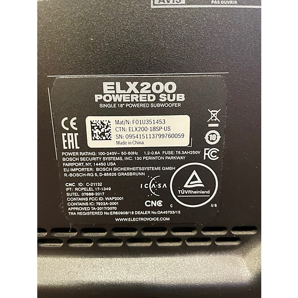 Used Electro-Voice ELX20018SP Powered Subwoofer