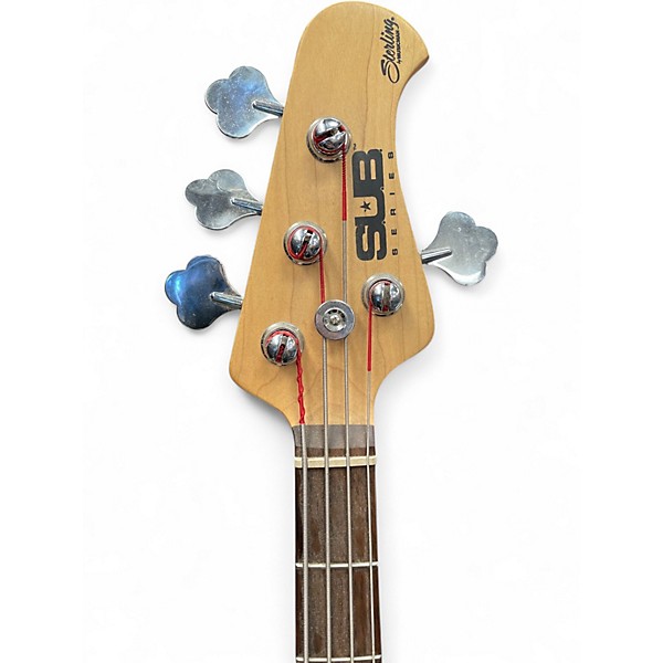 Used Sterling by Music Man Sub 4 Black Electric Bass Guitar