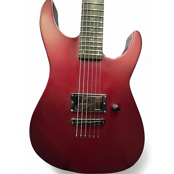 Used ESP E-II M-I Neck Thru DEEP CANDY APPLE RED SATIN Solid Body Electric Guitar