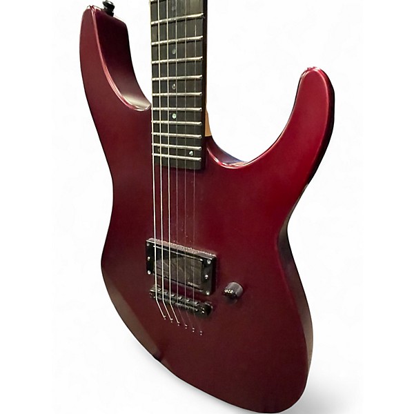 Used ESP E-II M-I Neck Thru DEEP CANDY APPLE RED SATIN Solid Body Electric Guitar