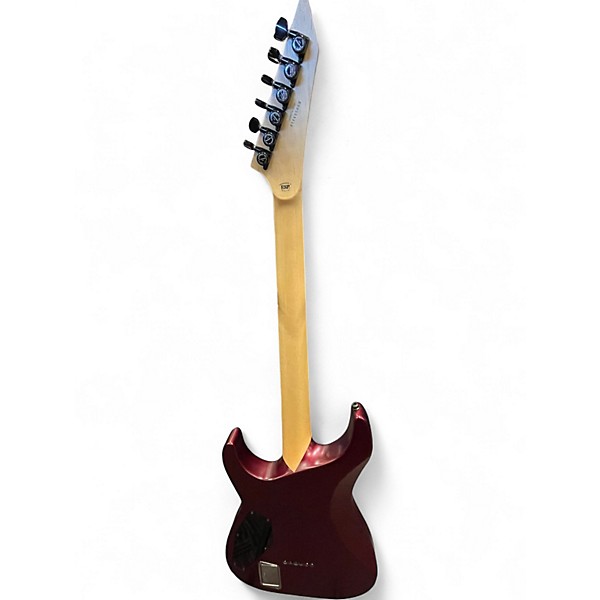 Used ESP E-II M-I Neck Thru DEEP CANDY APPLE RED SATIN Solid Body Electric Guitar